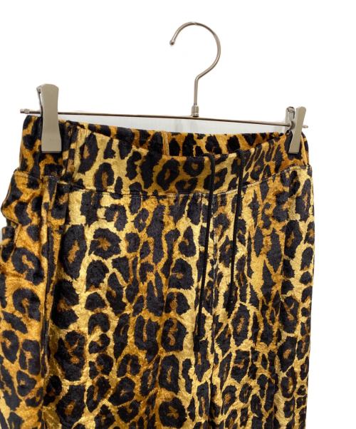 WACKO MARIA（ワコマリア）WACKO MARIA (ワコマリア) レオパード柄ベロアハーフパンツ イエロー サイズ:Sの古着・服飾アイテム