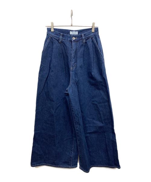 GALLARDA GALANTE（ガリャルダガランテ）GALLARDA GALANTE (ガリャルダガランテ) タックワイドデニム ネイビーの古着・服飾アイテム