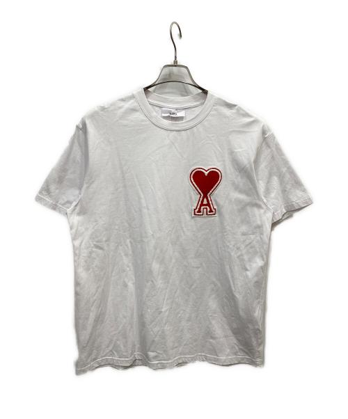 AMI Alexandre Mattiussi（アミアレクサンドルマテュッシ）AMI Alexandre Mattiussi (アミアレクサンドルマテュッシ) ビッグハートTシャツ ホワイト サイズ:XLの古着・服飾アイテム