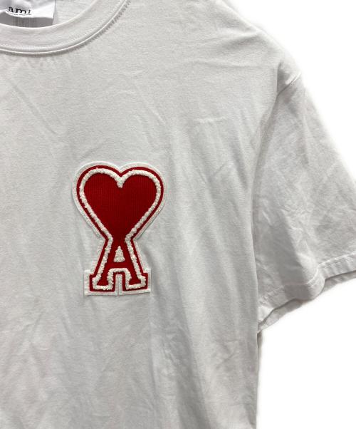 AMI Alexandre Mattiussi（アミアレクサンドルマテュッシ）AMI Alexandre Mattiussi (アミアレクサンドルマテュッシ) ビッグハートTシャツ ホワイト サイズ:XLの古着・服飾アイテム