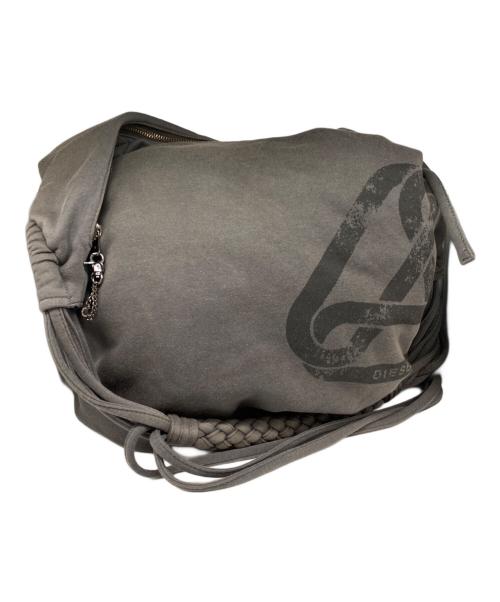 DIESEL（ディーゼル）DIESEL (ディーゼル) スウェット地ショルダーバッグ グレーの古着・服飾アイテム