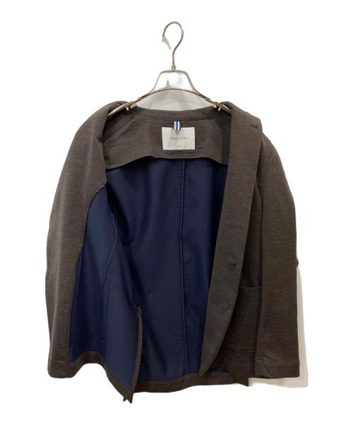 Bagutta（バグッタ）Bagutta (バグッタ) ウールテーラードジャケット ブラウン サイズ:48の古着・服飾アイテム