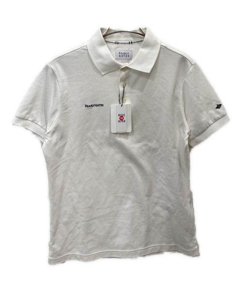 PEARLY GATES（パーリーゲイツ）PEARLY GATES (パーリーゲイツ) ポロシャツ ホワイト サイズ:4 未使用品の古着・服飾アイテム