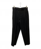 Yohji Yamamoto pour hommeヨウジヤマモト プールオム）の古着「タックパンツ」｜ブラック