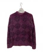 HUFハフ）の古着「FUCK IT L/S OVERSIZED SWEATER」｜パープル