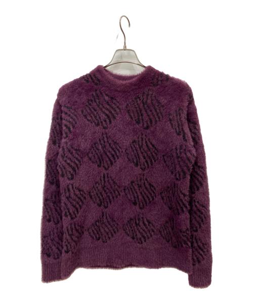 HUF（ハフ）HUF (ハフ) FUCK IT L/S OVERSIZED SWEATER パープル サイズ:Sの古着・服飾アイテム