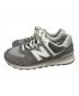NEW BALANCE (ニューバランス) ローカットスニーカー グレー サイズ:26：4000円