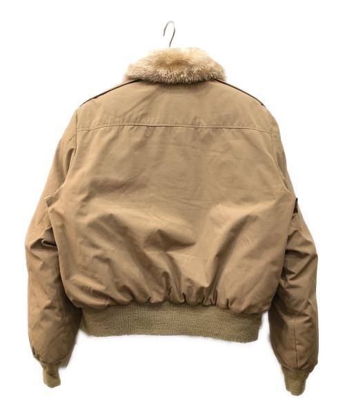 Schott（ショット）Schott (ショット) フライトダウンジャケット ベージュ サイズ:Lの古着・服飾アイテム