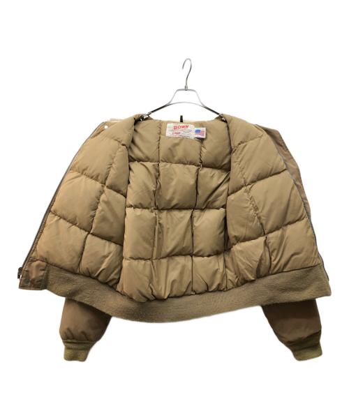 Schott（ショット）Schott (ショット) フライトダウンジャケット ベージュ サイズ:Lの古着・服飾アイテム