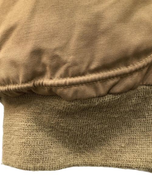 Schott（ショット）Schott (ショット) フライトダウンジャケット ベージュ サイズ:Lの古着・服飾アイテム