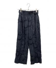 Lily Brown（リリーブラウン）の古着「パッチワークレース2WAYパンツ」｜ブラック