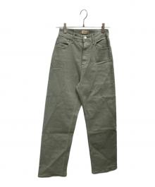 YANUK（ヤヌーク）の古着「ストレートデニムパンツ」｜グリーン