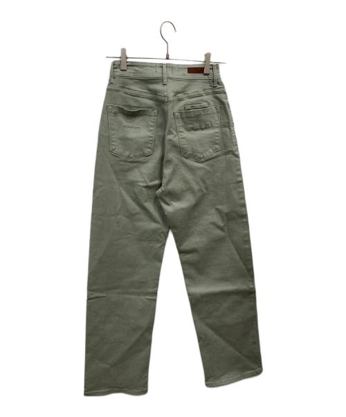 YANUK（ヤヌーク）YANUK (ヤヌーク) ストレートデニムパンツ グリーン サイズ:24の古着・服飾アイテム