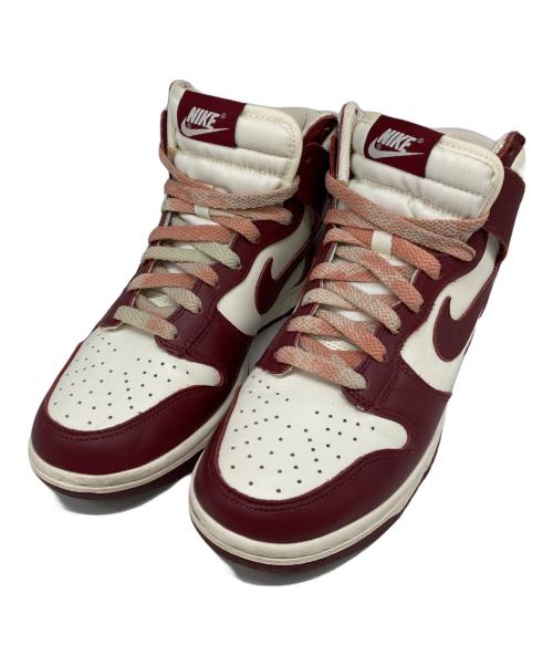 NIKE（ナイキ）NIKE (ナイキ) WMNS DUNK HIGH レッド×ホワイト サイズ:25㎝の古着・服飾アイテム