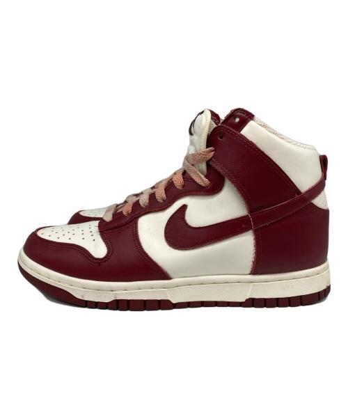 NIKE（ナイキ）NIKE (ナイキ) WMNS DUNK HIGH レッド×ホワイト サイズ:25㎝の古着・服飾アイテム