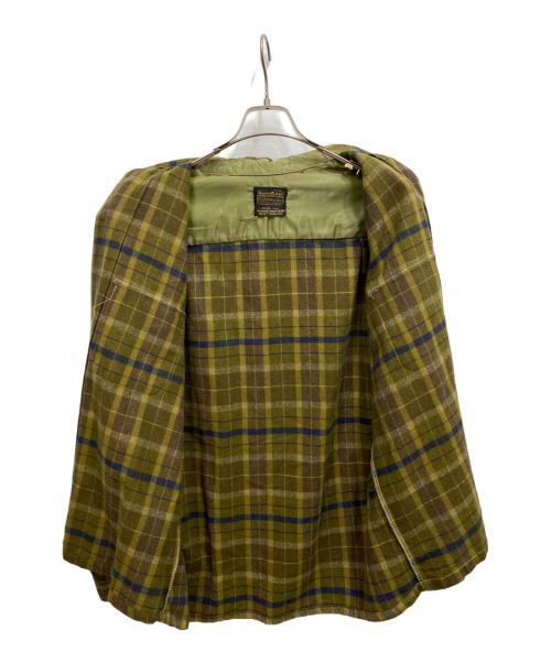 Sears（シアーズ）Sears (シアーズ) オープンカラーシャツ ブラウン×オリーブ サイズ:16 1/2の古着・服飾アイテム