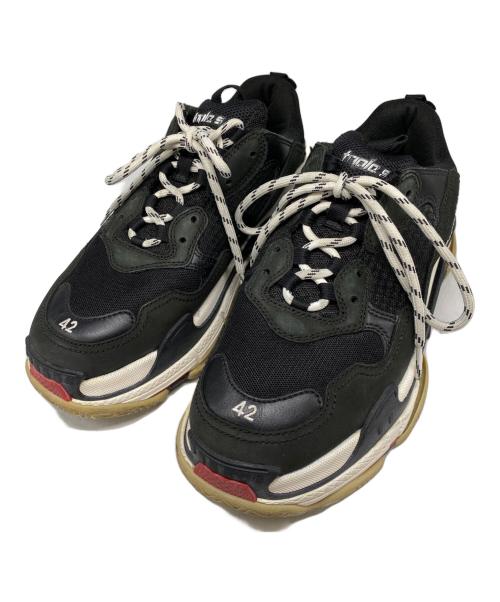 BALENCIAGA（バレンシアガ）BALENCIAGA (バレンシアガ) TRIPLE S ブラック サイズ:42の古着・服飾アイテム