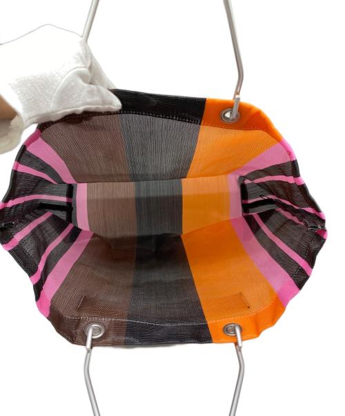 MARNI（マルニ）MARNI (マルニ) フラワーカフェ ストライプトートバッグ マルチカラーの古着・服飾アイテム