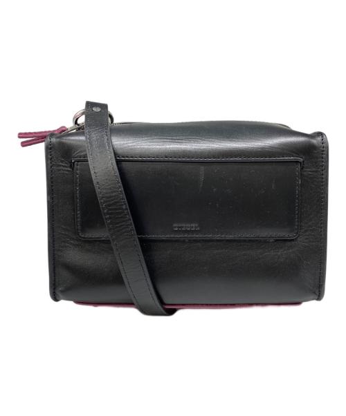 DIESEL（ディーゼル）DIESEL (ディーゼル) スタッズショルダーバッグ ブラックの古着・服飾アイテム