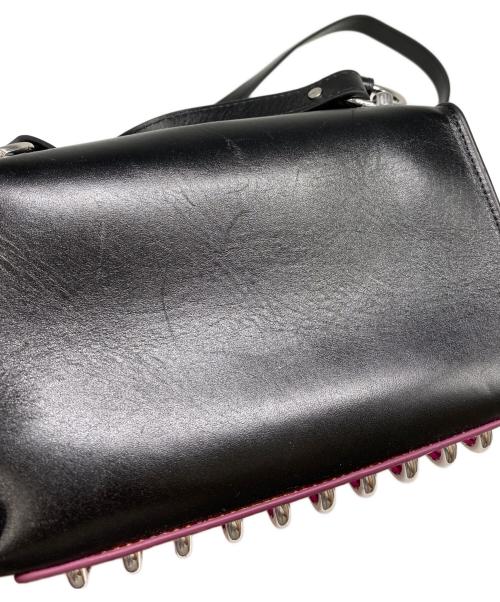 DIESEL（ディーゼル）DIESEL (ディーゼル) スタッズショルダーバッグ ブラックの古着・服飾アイテム
