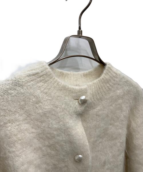 LESSAGE（レサージュ）LESSAGE (レサージュ) アルパカ混カーディガン ホワイト サイズ:-の古着・服飾アイテム