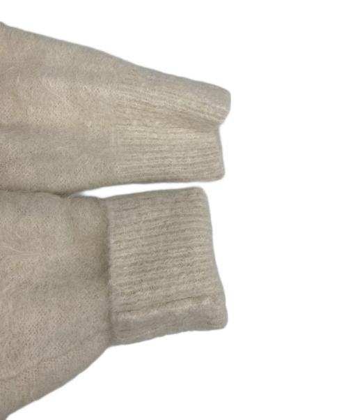 LESSAGE（レサージュ）LESSAGE (レサージュ) アルパカ混カーディガン ホワイト サイズ:-の古着・服飾アイテム