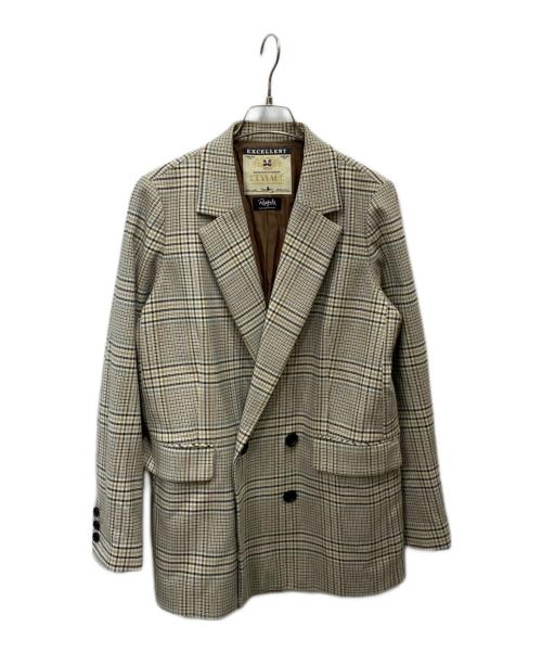 journal standard L'essage（ジャーナルスタンダード レサージュ）journal standard L'essage (ジャーナルスタンダード レサージュ) ダブルジャケット ベージュ サイズ:-の古着・服飾アイテム