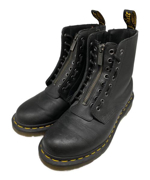 Dr.Martens（ドクターマーチン）Dr.Martens (ドクターマーチン) ８ホールジップブーツ ブラック サイズ:ＵＫ６の古着・服飾アイテム