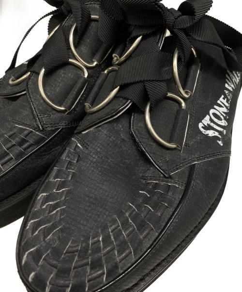 KIDS LOVE GAITE（キッズラブゲイト）KIDS LOVE GAITE (キッズラブゲイト) リップストップナイロンミュール ブラック サイズ:8の古着・服飾アイテム