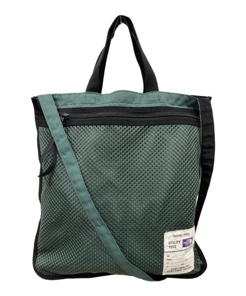 THE NORTHFACE PURPLELABEL（ザ・ノースフェイス パープルレーベル）THE NORTHFACE PURPLELABEL (ザ・ノースフェイス パープルレーベル) Field Utility Tote グリーンの古着・服飾アイテム