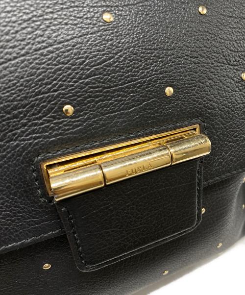 FURLA（フルラ）FURLA (フルラ) スタッズ 2WAYバッグ ブラックの古着・服飾アイテム