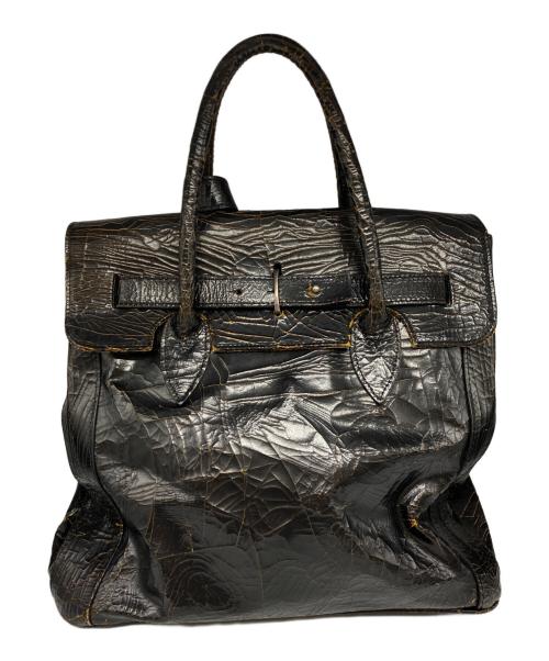 MARC MARMEL（マークマーメル）MARC MARMEL (マークマーメル) クラッキング2WAYバッグ ブラックの古着・服飾アイテム