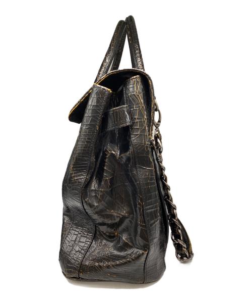 MARC MARMEL（マークマーメル）MARC MARMEL (マークマーメル) クラッキング2WAYバッグ ブラックの古着・服飾アイテム