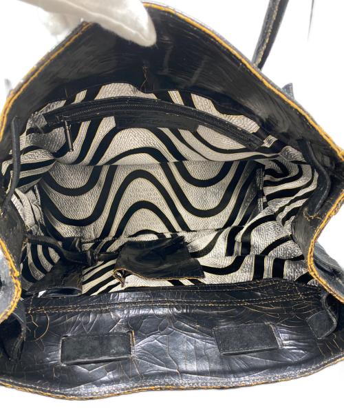 MARC MARMEL（マークマーメル）MARC MARMEL (マークマーメル) クラッキング2WAYバッグ ブラックの古着・服飾アイテム