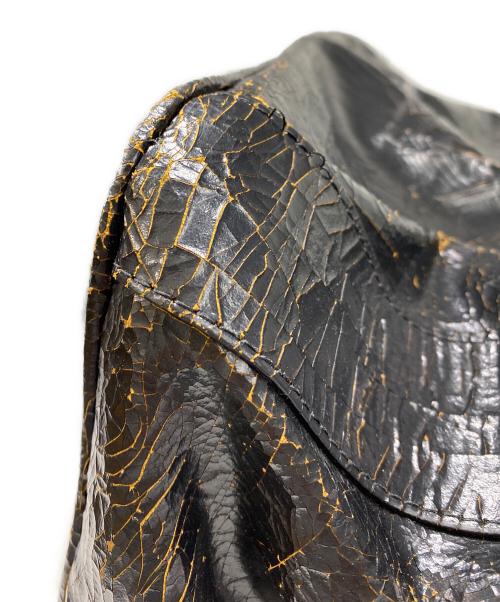 MARC MARMEL（マークマーメル）MARC MARMEL (マークマーメル) クラッキング2WAYバッグ ブラックの古着・服飾アイテム