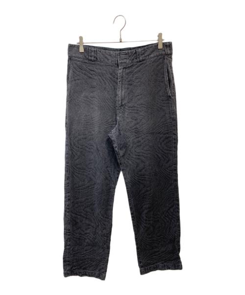 HELLRAZOR（ヘルレイザー）HELLRAZOR (ヘルレイザー) Dickies (ディッキーズ) ジャガード柄パンツ ブラック×パープル サイズ:Ⅼの古着・服飾アイテム