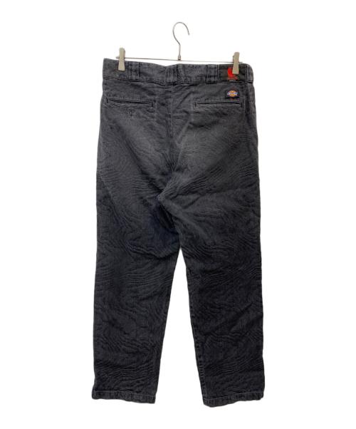 HELLRAZOR（ヘルレイザー）HELLRAZOR (ヘルレイザー) Dickies (ディッキーズ) ジャガード柄パンツ ブラック×パープル サイズ:Ⅼの古着・服飾アイテム