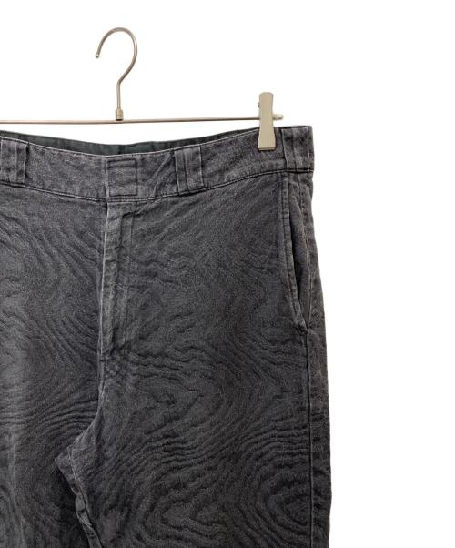 HELLRAZOR（ヘルレイザー）HELLRAZOR (ヘルレイザー) Dickies (ディッキーズ) ジャガード柄パンツ ブラック×パープル サイズ:Ⅼの古着・服飾アイテム