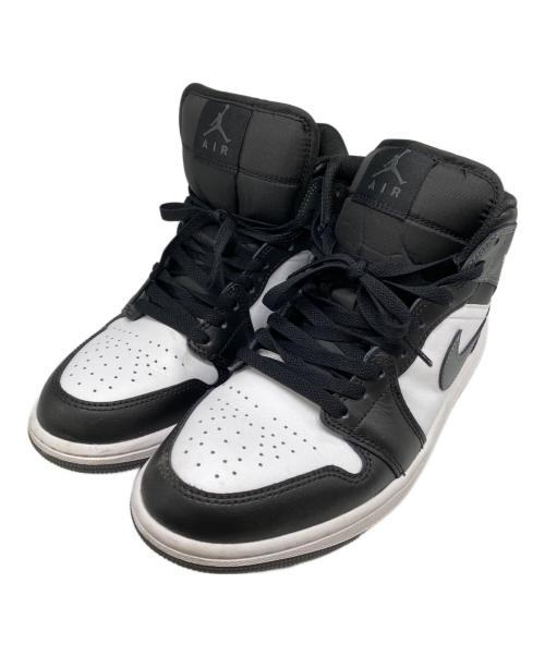 NIKE（ナイキ）NIKE (ナイキ) AIR JORDAN 1 MID グレー×ブラック サイズ:26ｃｍの古着・服飾アイテム