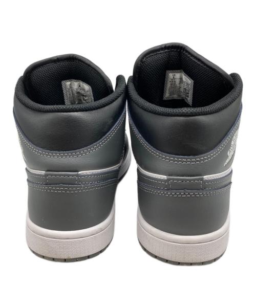 NIKE（ナイキ）NIKE (ナイキ) AIR JORDAN 1 MID グレー×ブラック サイズ:26ｃｍの古着・服飾アイテム