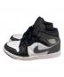 NIKE (ナイキ) AIR JORDAN 1 MID グレー×ブラック サイズ:26ｃｍ：8000円