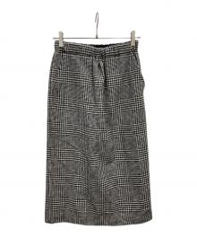 O'NEIL OF DUBLIN（オニールオブダブリン）の古着「総柄ウールスカート」｜ブラック