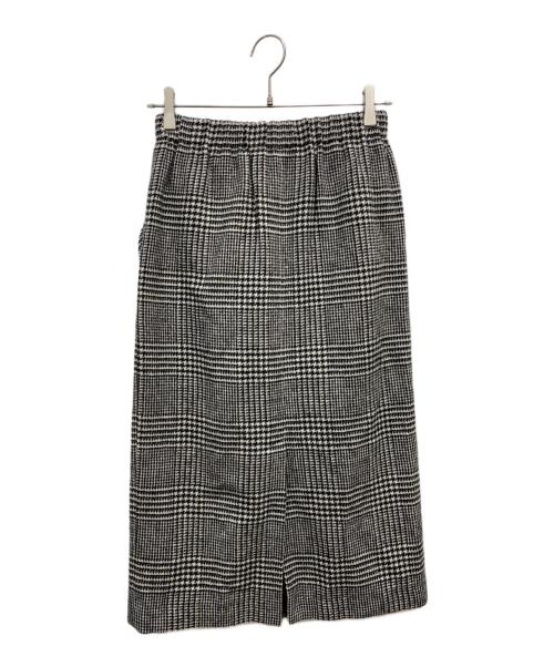 O'NEIL OF DUBLIN（オニールオブダブリン）O'NEIL OF DUBLIN (オニールオブダブリン) 総柄ウールスカート ブラック サイズ:8の古着・服飾アイテム