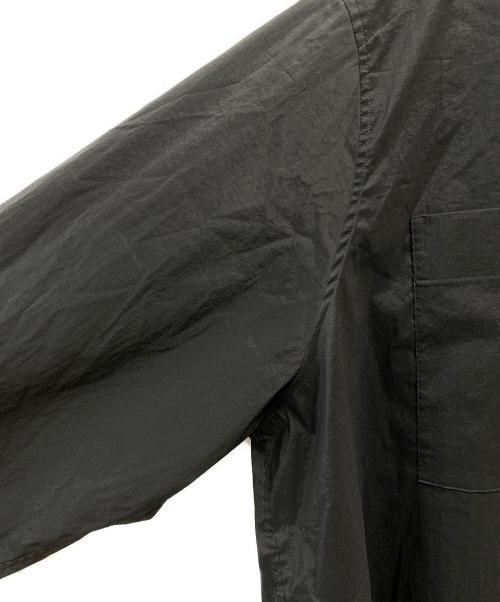 TARO HORIUCHI（タロウホリウチ）TARO HORIUCHI (タロウホリウチ) Band Collar Big Shirt ブラック サイズ:2の古着・服飾アイテム