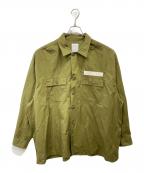 Stripes For Creativeストライプ フォー クリエイティブ）の古着「S.F.C MILITARY SHIRT」｜カーキ