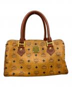 MCMエムシーエム）の古着「ヴィセトス柄 ミニボストンバッグ」｜ブラウン