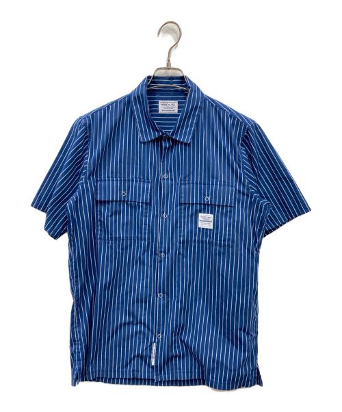 NEIGHBORHOOD（ネイバーフッド）NEIGHBORHOOD (ネイバーフッド) クラシックワークストライプシャツ ブルー サイズ:Mの古着・服飾アイテム