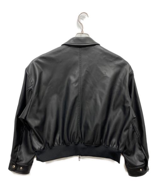 HARE（ハレ）HARE (ハレ) レザーコンパクトブルゾン ブラック サイズ:Sの古着・服飾アイテム