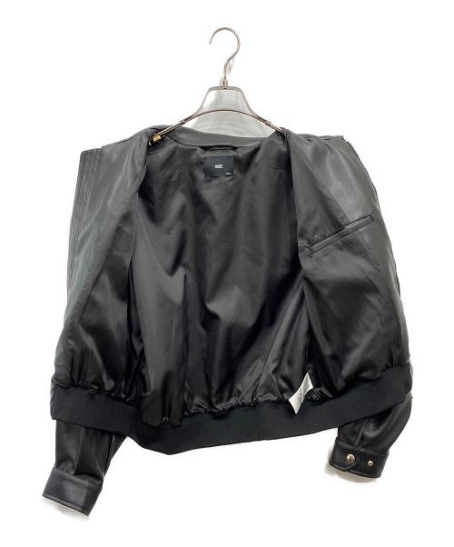 HARE（ハレ）HARE (ハレ) レザーコンパクトブルゾン ブラック サイズ:Sの古着・服飾アイテム
