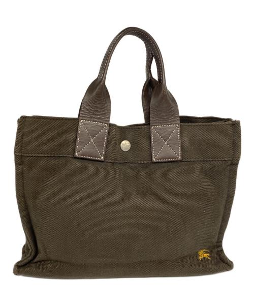 BURBERRY BLUE LABEL（バーバリーロンドンブルーレーベル）BURBERRY BLUE LABEL (バーバリーロンドンブルーレーベル) ミニトートバッグ ブラウンの古着・服飾アイテム